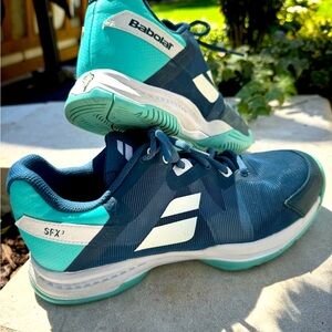 Women’s Babolat Tennis Court or Pickleball shoes. Size 9